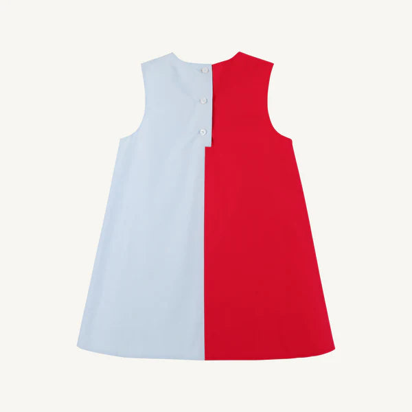 TBBC | Kennedy Colorblock Jumper - Richmond Red with Buckhead Blue