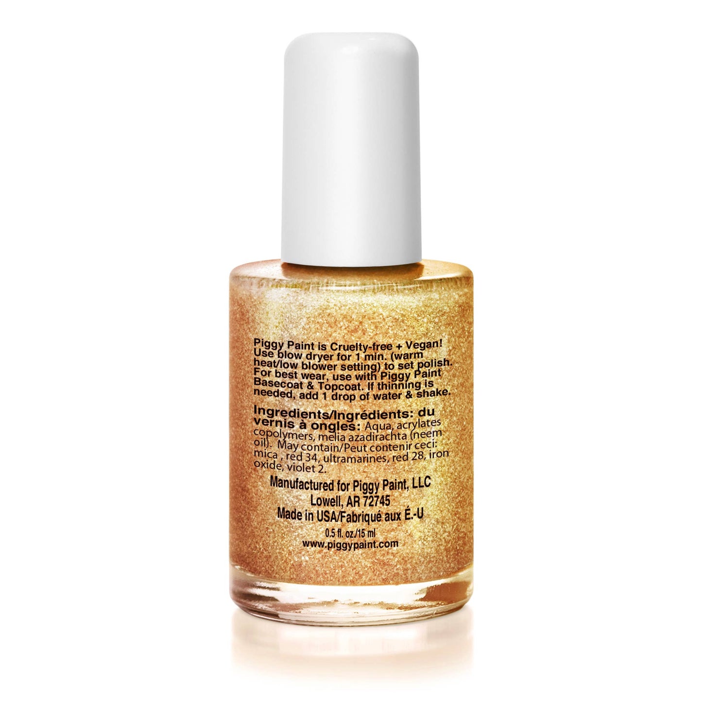 Piggy Paint | Heart of Gold Non-Toxic Kids Nail Polish