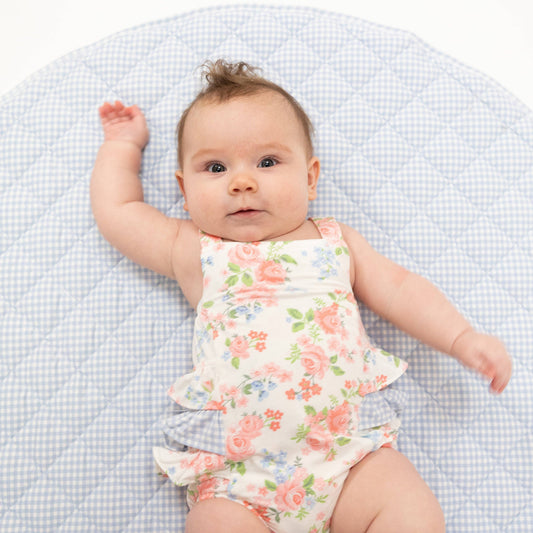 Angel Dear | Cute Little Roses - Ruffle Sunsuit