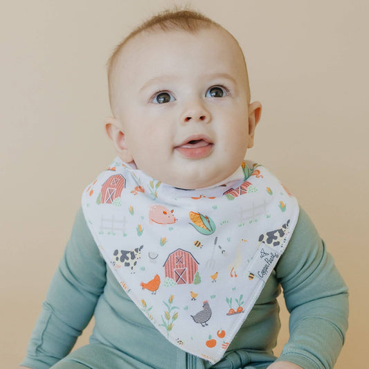 Copper Pearl | 4 Pack Baby Bandana Bibs - Farmstead