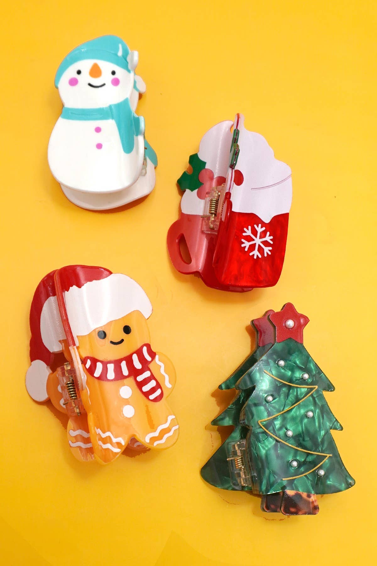 Christmas Hair Claw Clips