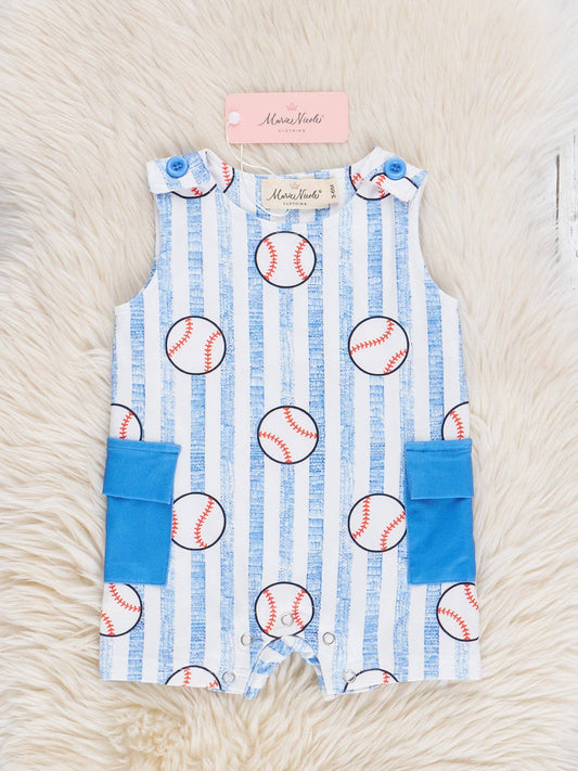 Blue Striped Baseball Johnny