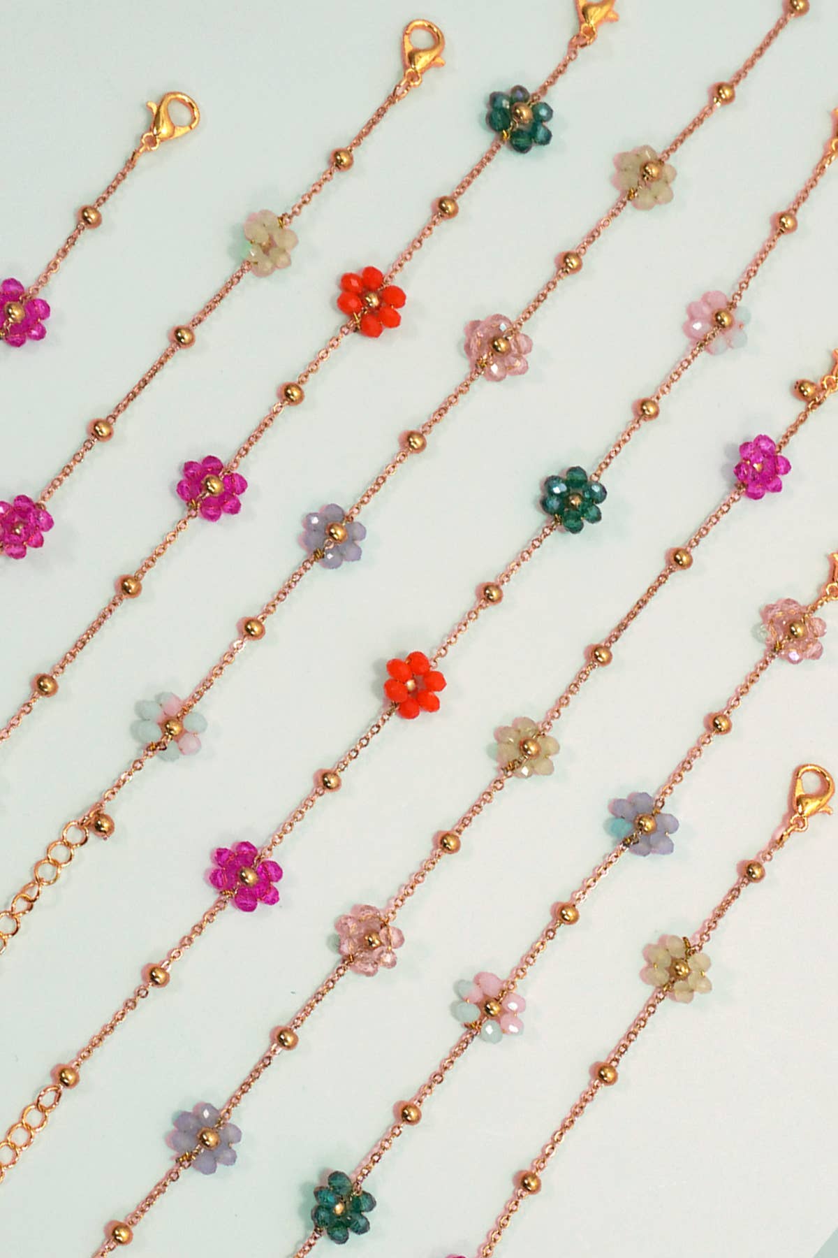 Beaded Flower Bracelet