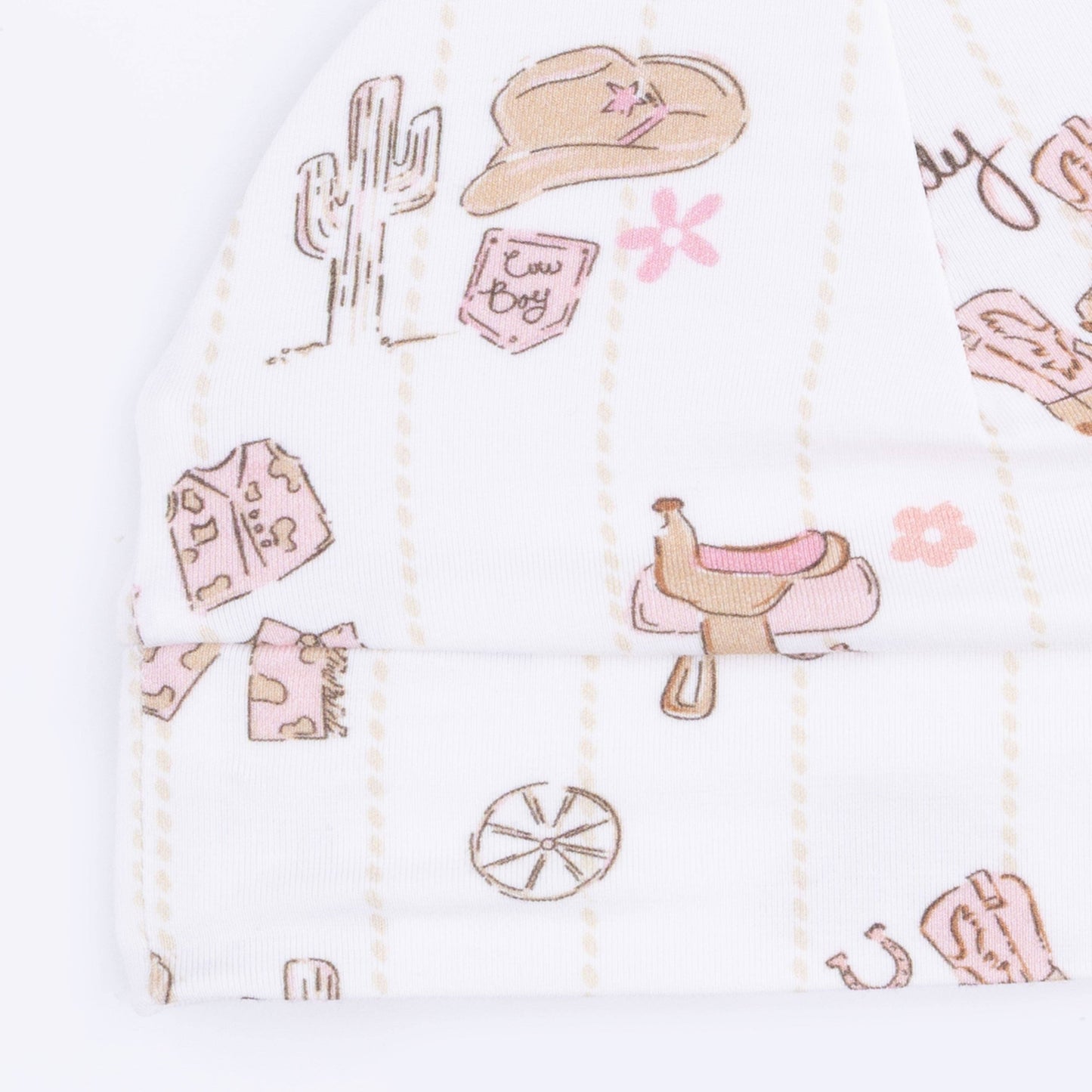 Angel Dear | Cowgirl Nursery - Kimono Gown & Ruffle Knotted Hat