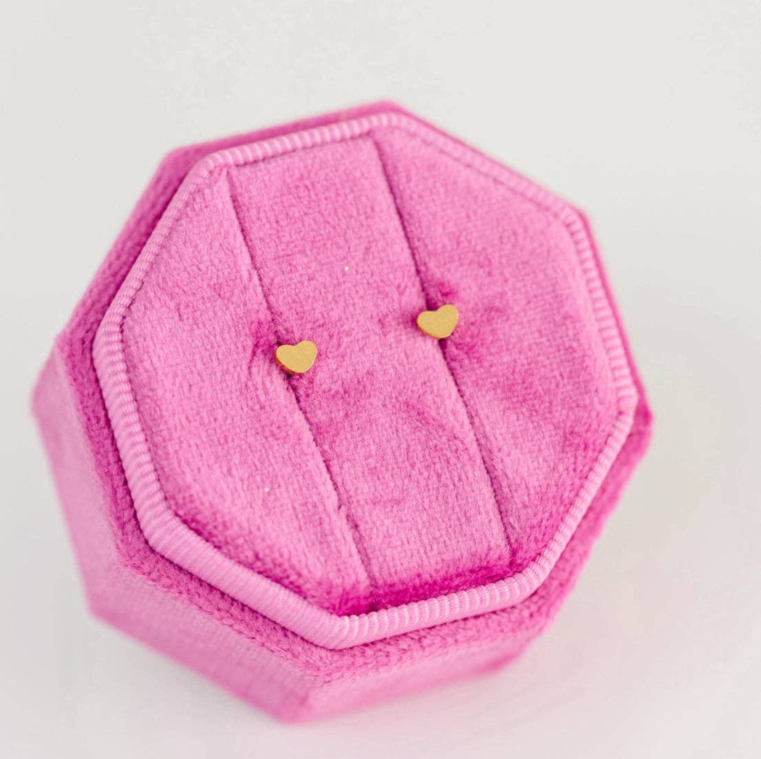 Tiny Classic Heart Studs