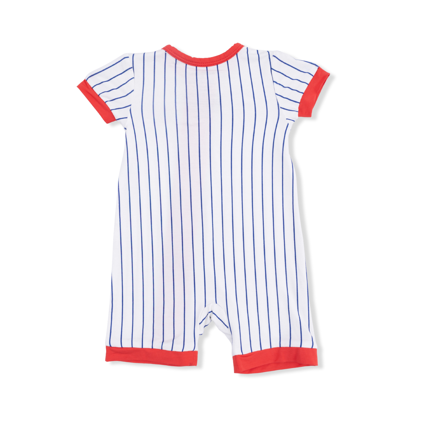 Angel Dear | Baseball Stripe - Shortie 2-Way Zipper Romper