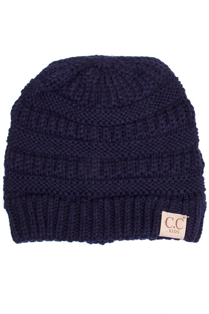 C.C Kids Solid Classic Knit Beanie