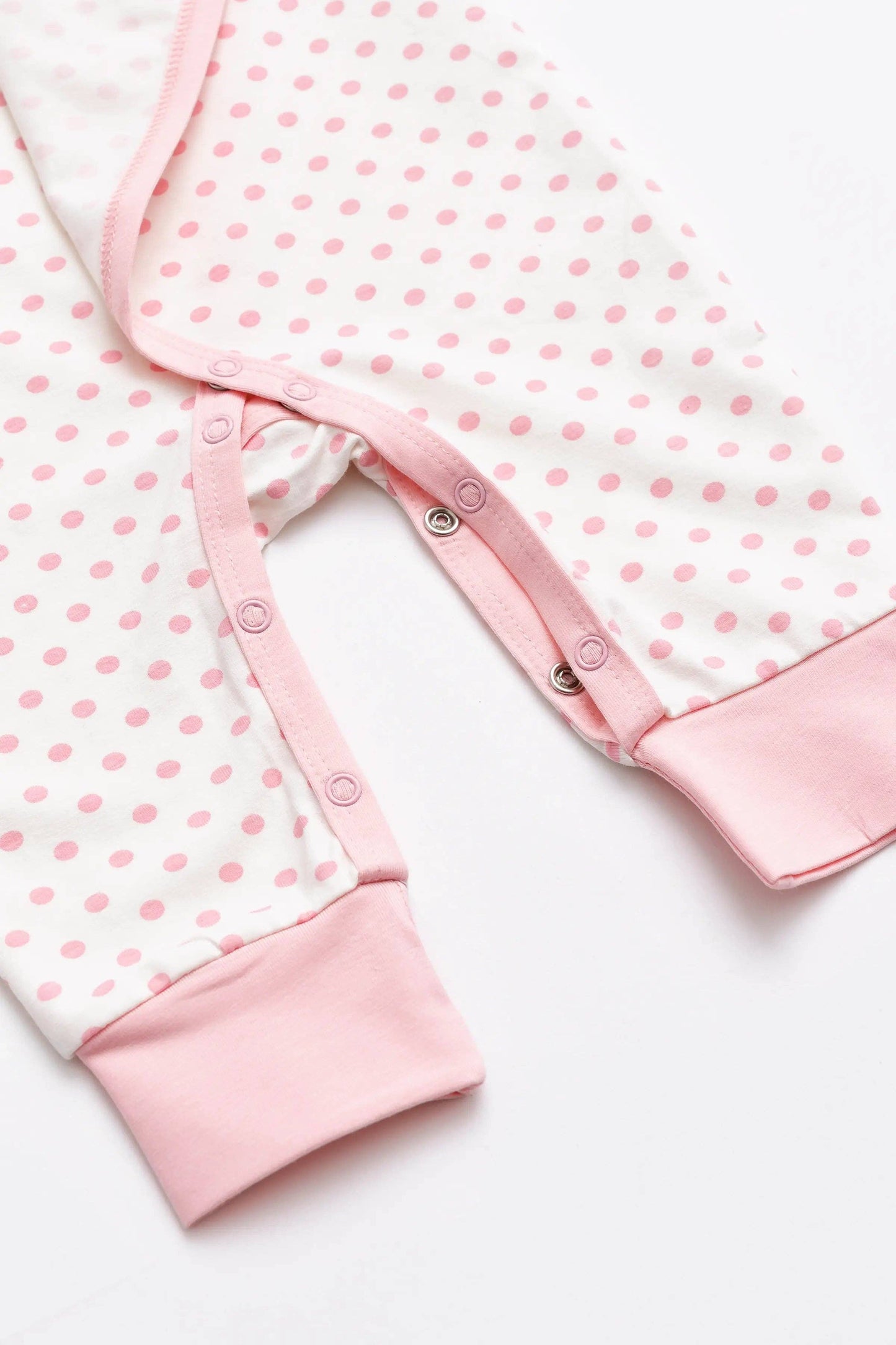 Light Pink Kimono Tie One-Piece | 100% Organic Cotton