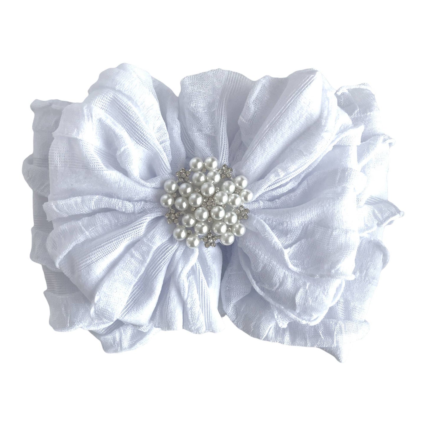 Rockin Royalty - Pearl Ruffled Headband