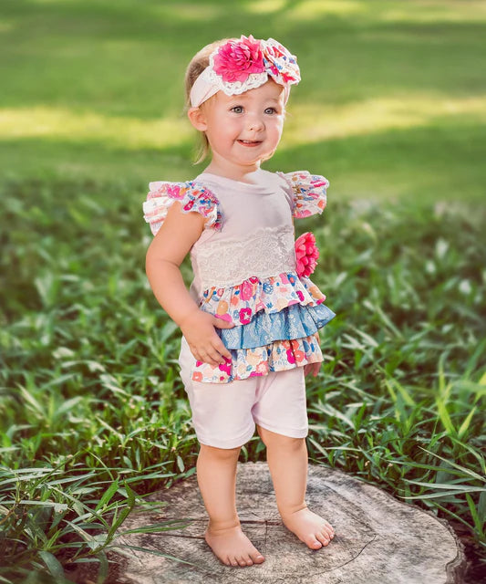 Haute Baby | Bandera Blossom Baby Romper