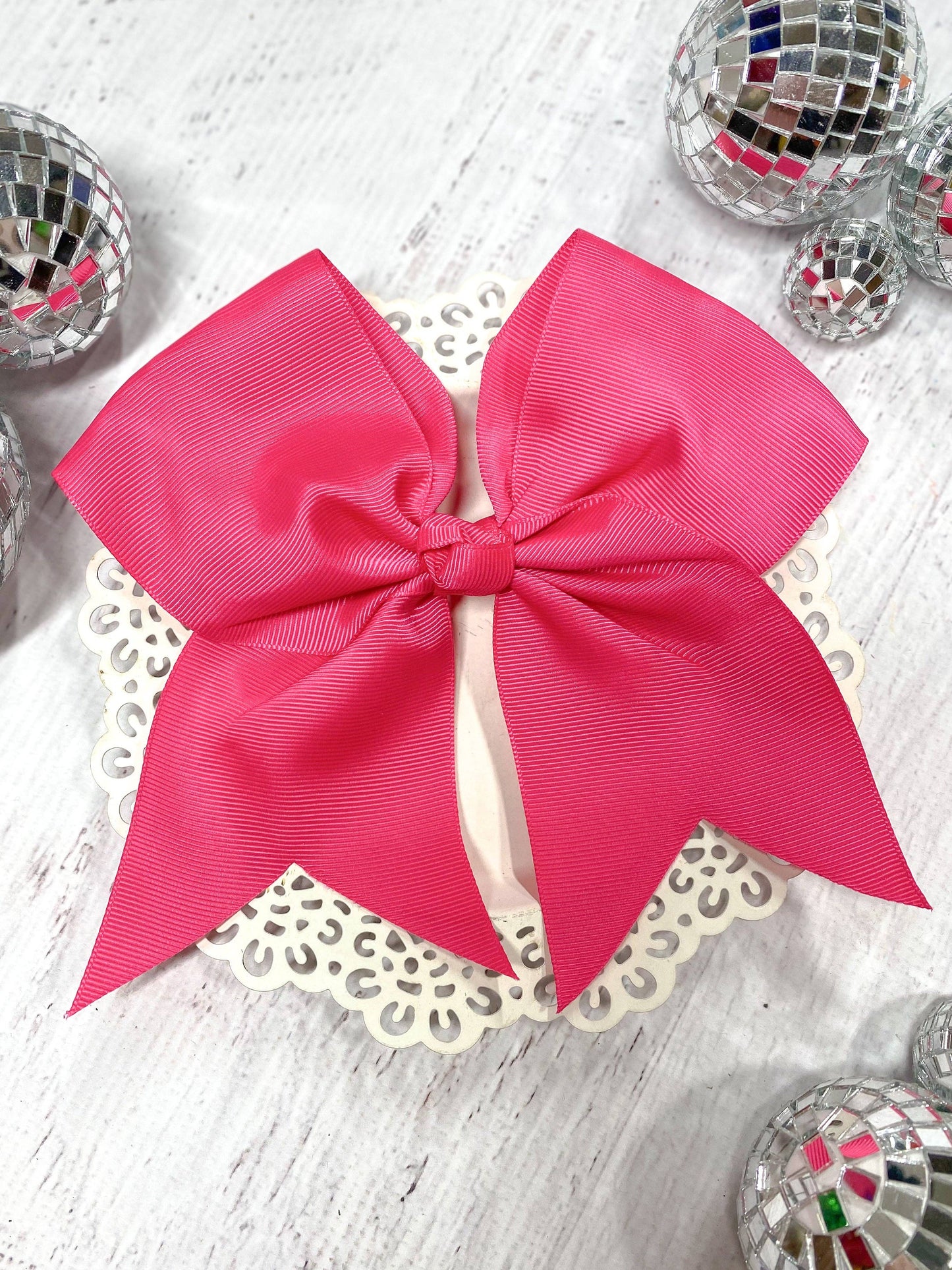 6" Cheer/Dance Bow - Alligator Clip