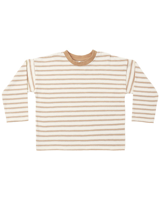 Rylee + Cru | Camden Long Sleeve Tee - Fawn Stripe