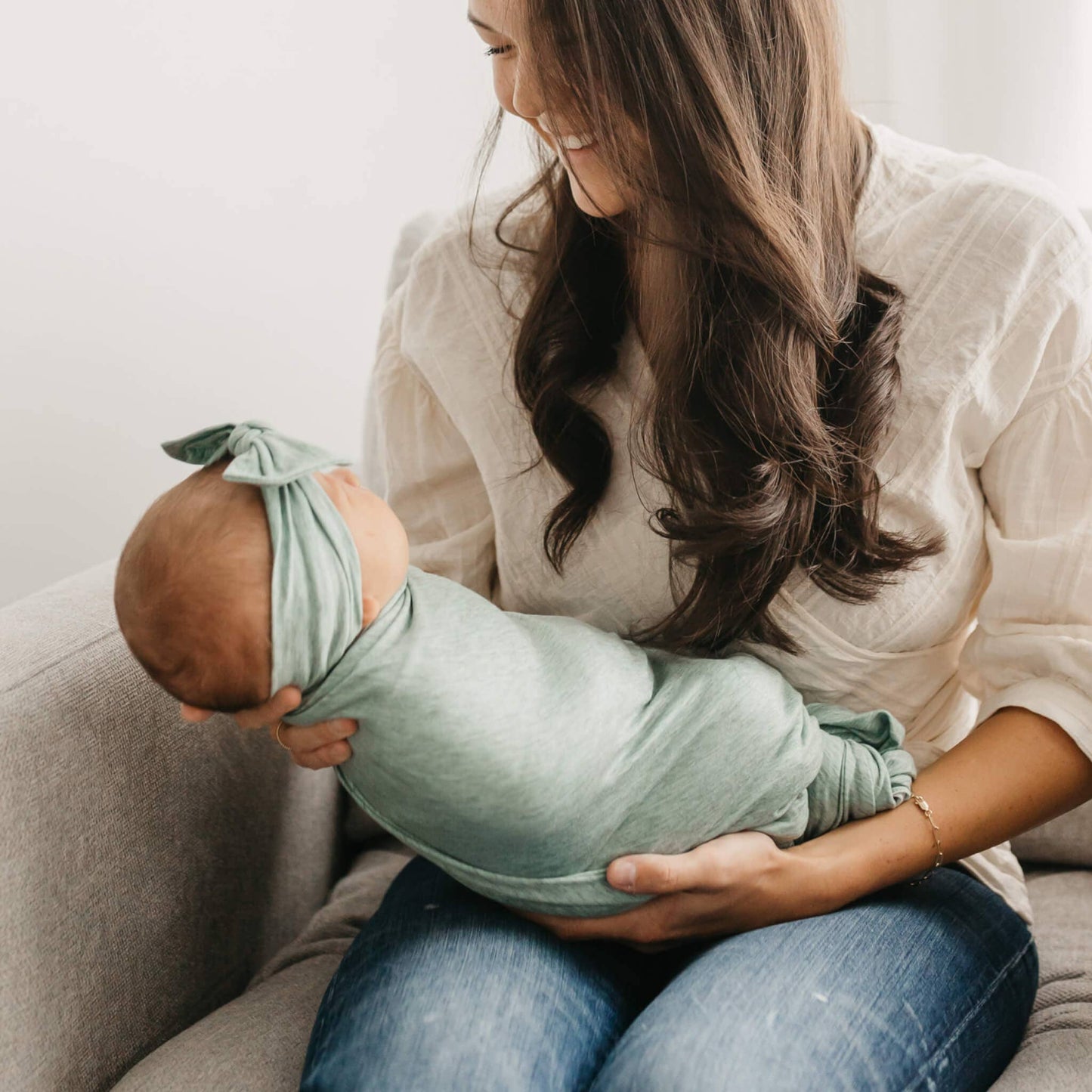 Copper Pearl | Knit Swaddle Blanket - Emerson