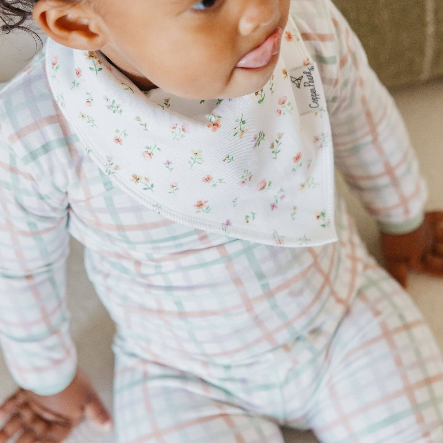 Copper Pearl | 4 Pack Baby Bandana Bibs - Natalie