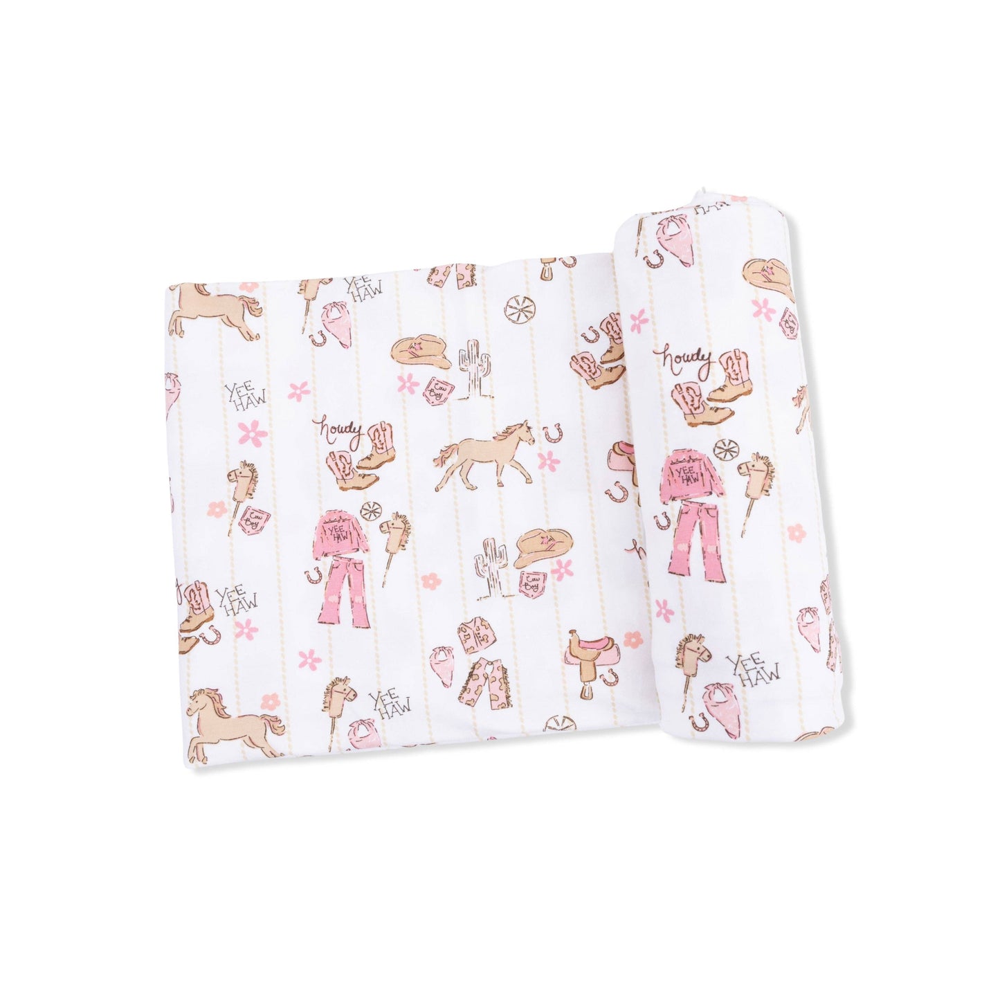 Angel Dear | Cowgirl Nursery - Swaddle Blanket