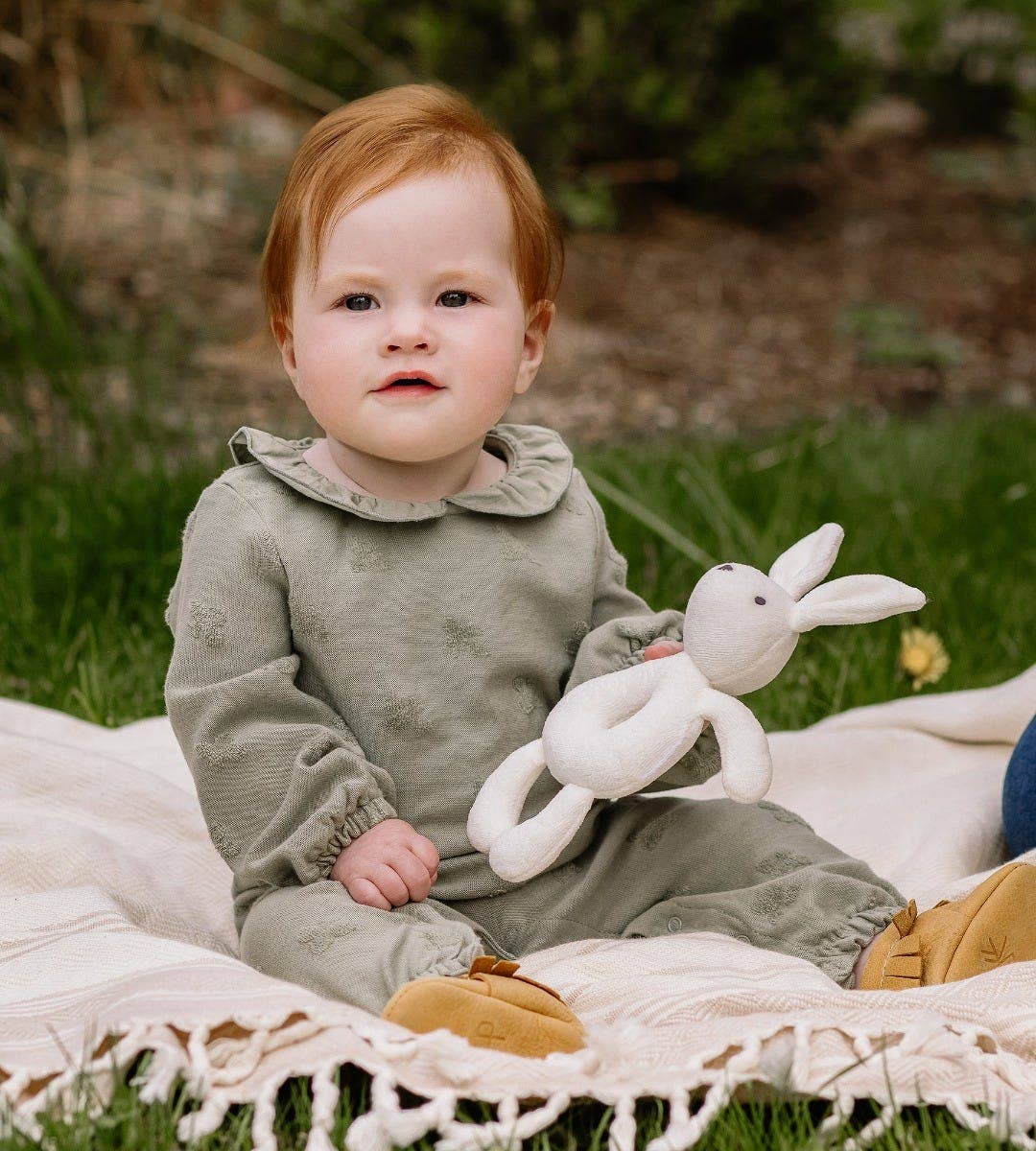 Burt's Bees Baby - Bunny Plush Baby Rattle