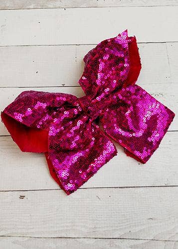 Sequin Texas Size Hair Bows