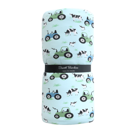 Sweet Bamboo - Toddler Cloud Blanket Farm Life