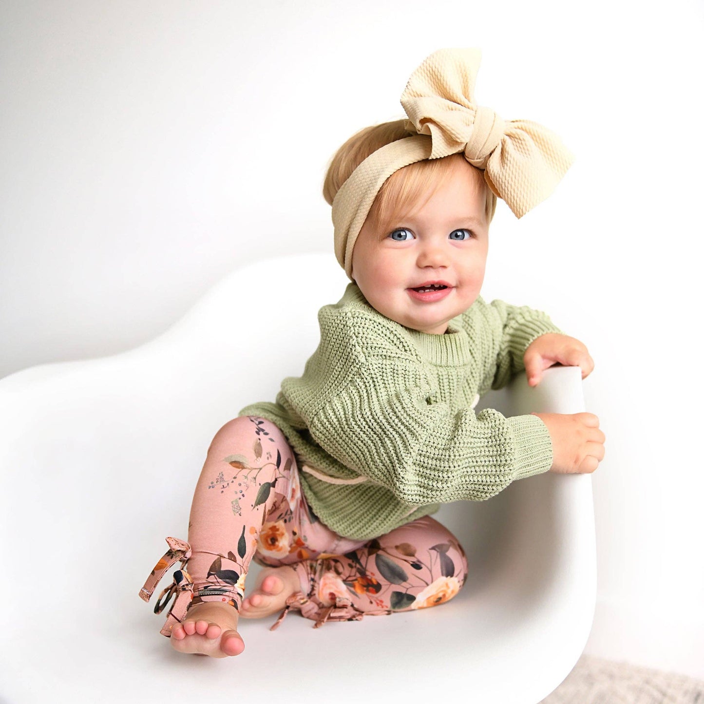 Green Bow Oversized Sweater