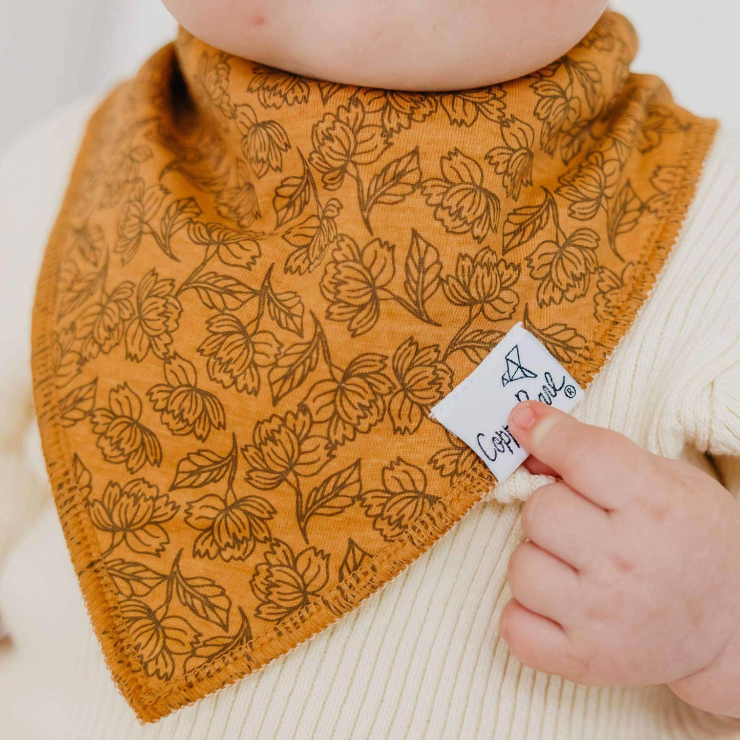 Copper Pearl | 4 Pack Baby Bandana Bibs - Eden