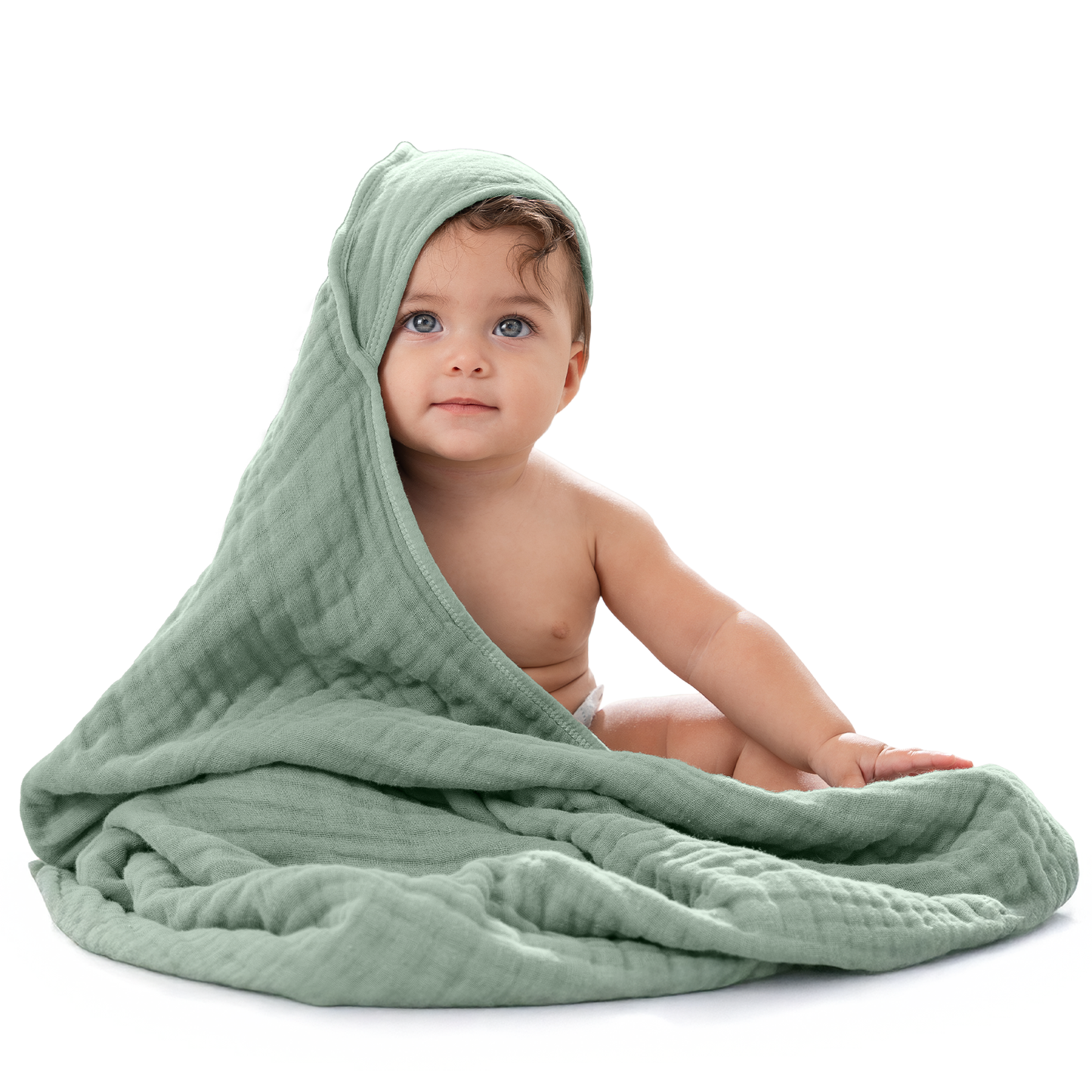 6 Layer Muslin Hooded Towel