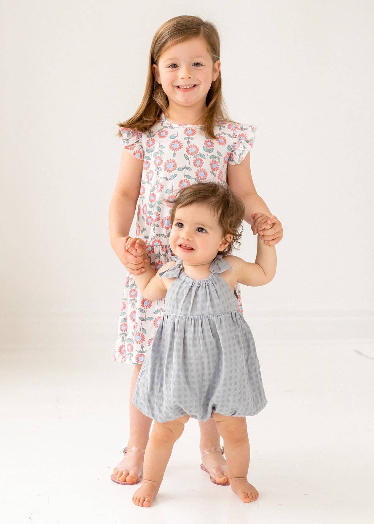 mabel + honey - Checkmate Blue Baby Romper