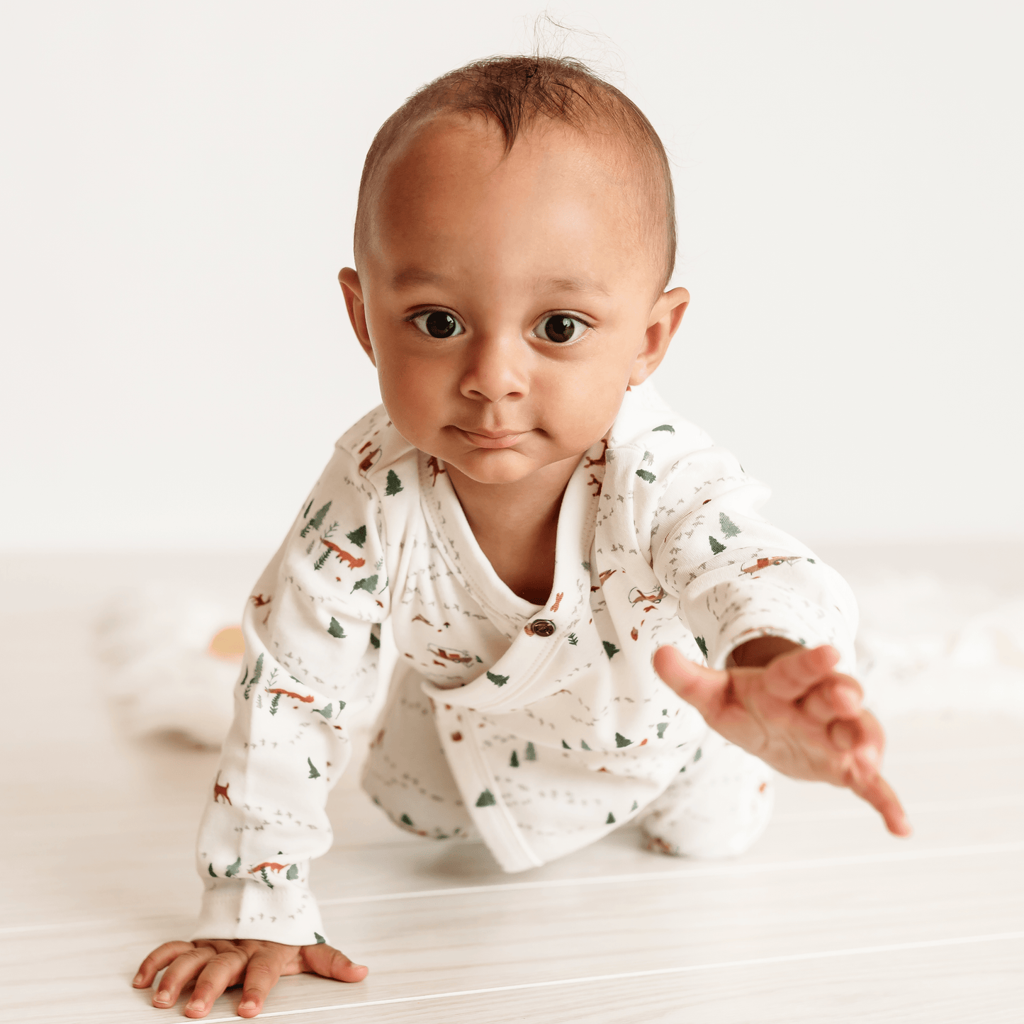 Finn + Emma - Footie | into the woods organic cotton