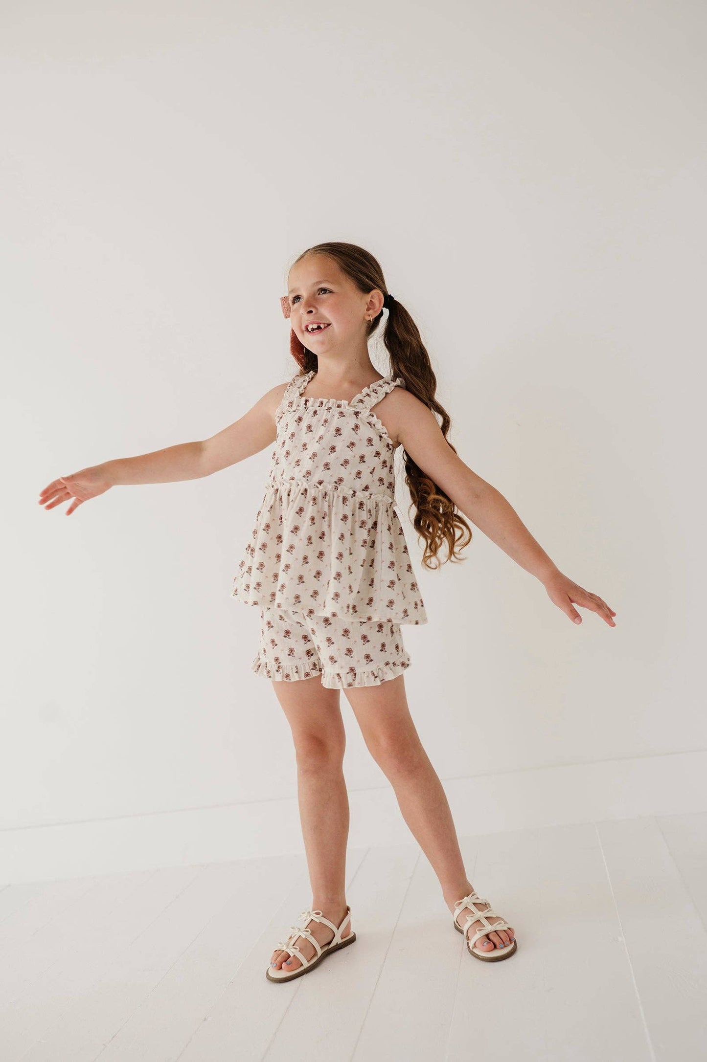 Avery & Alexander Ruffle Gauze Tank