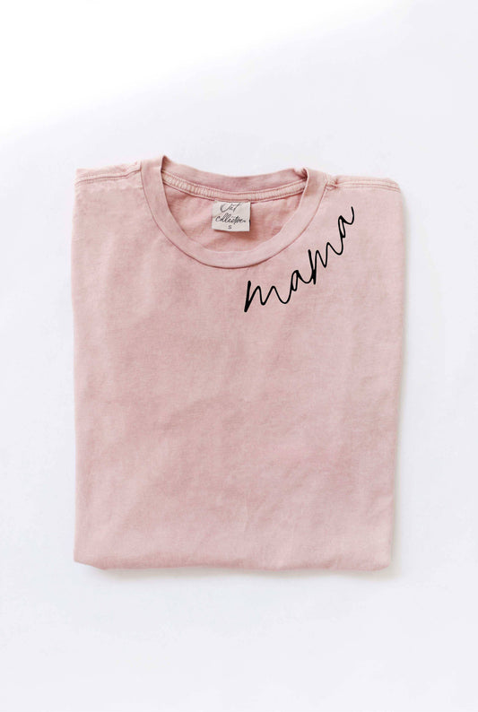 MAMA Mineral Washed Graphic Top