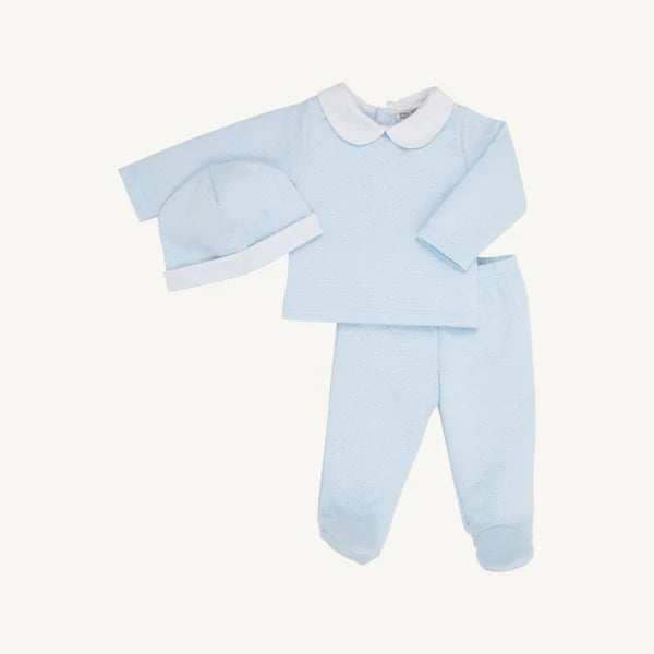 TBBC | Harts Hold Me Set (Pima Jacquard) - Buckhead Blue with Worth Ave White