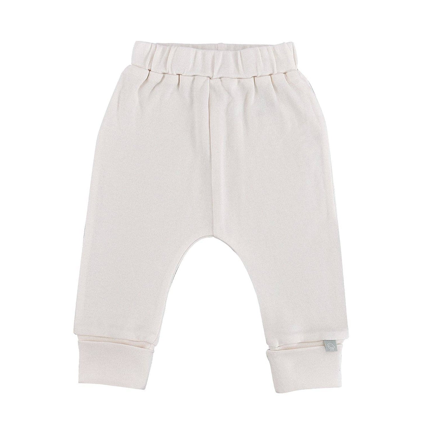 Baby organic cotton pants | ivory