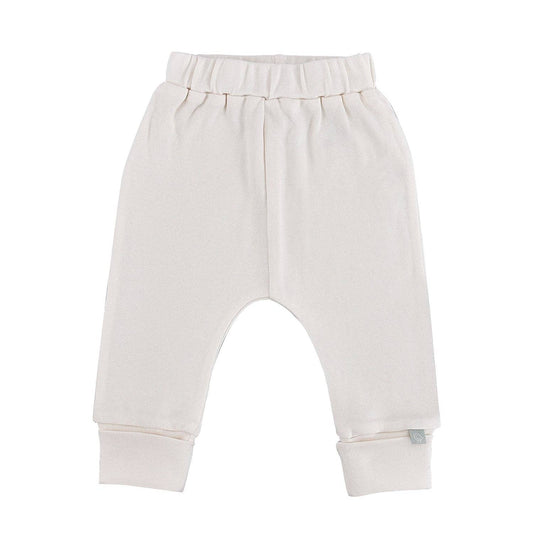 Baby organic cotton pants | ivory