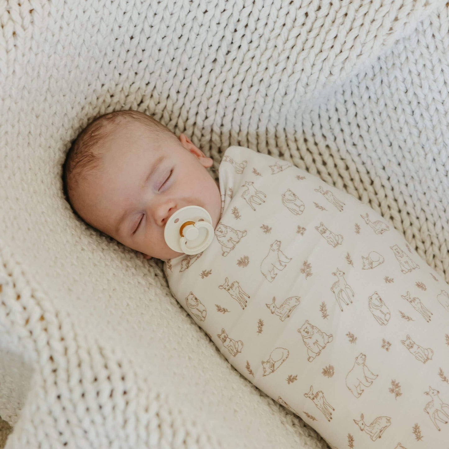 Copper Pearl | Knit Swaddle Blanket - Dylan