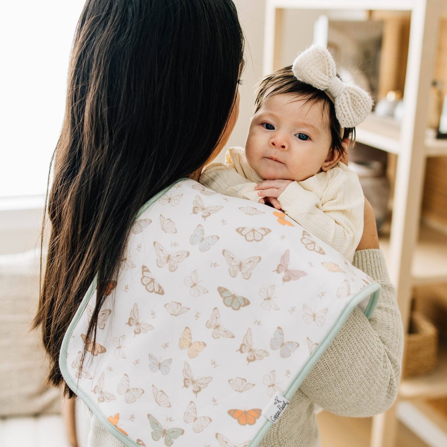 Copper Pearl | 3 Pack Premium Burp Cloths - Flora