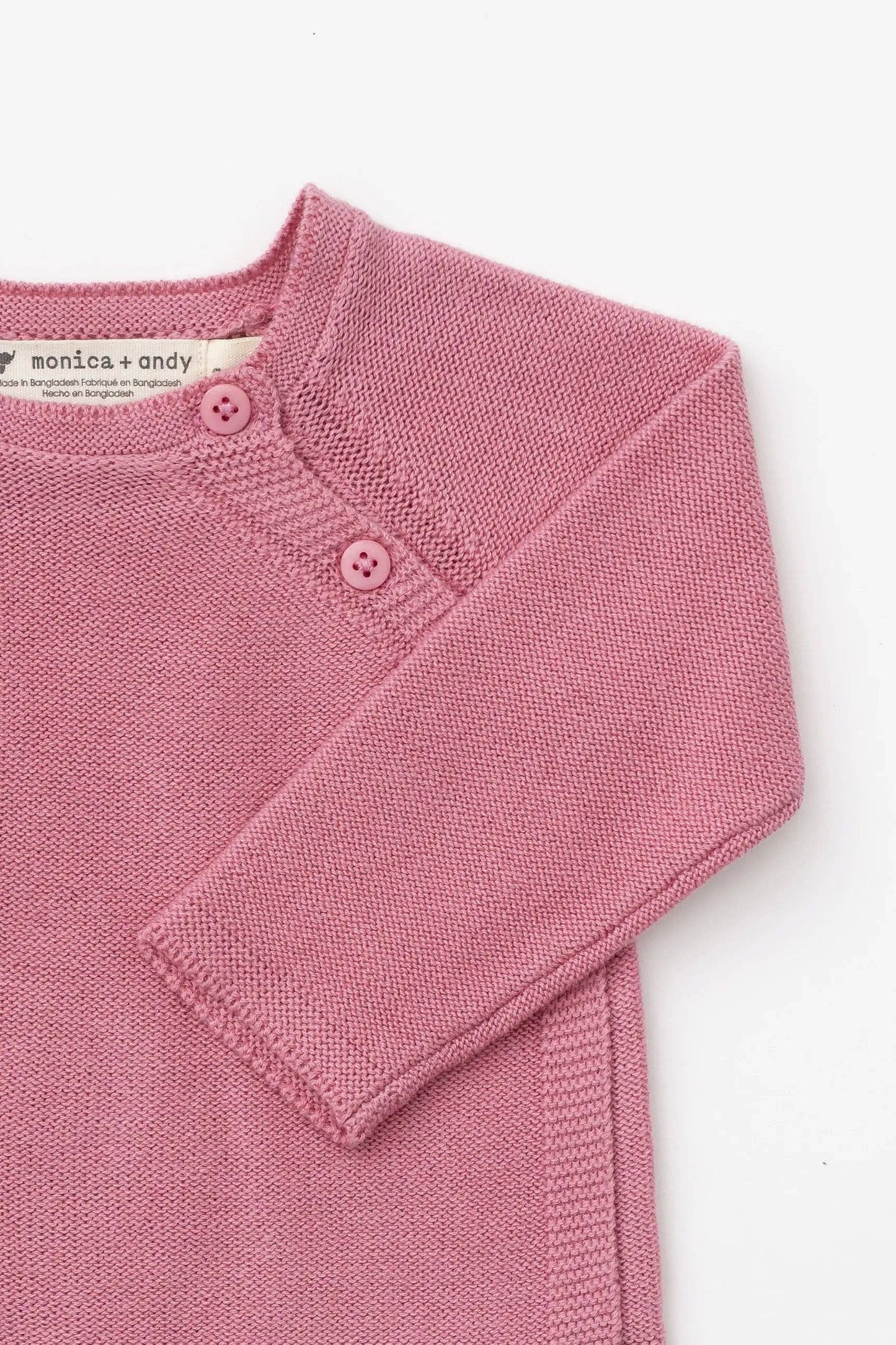 Baby Little Darling Knit Top + Bottom | Mauve Pink