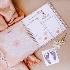 Wildflower Meadow Luxury Baby Memory Book