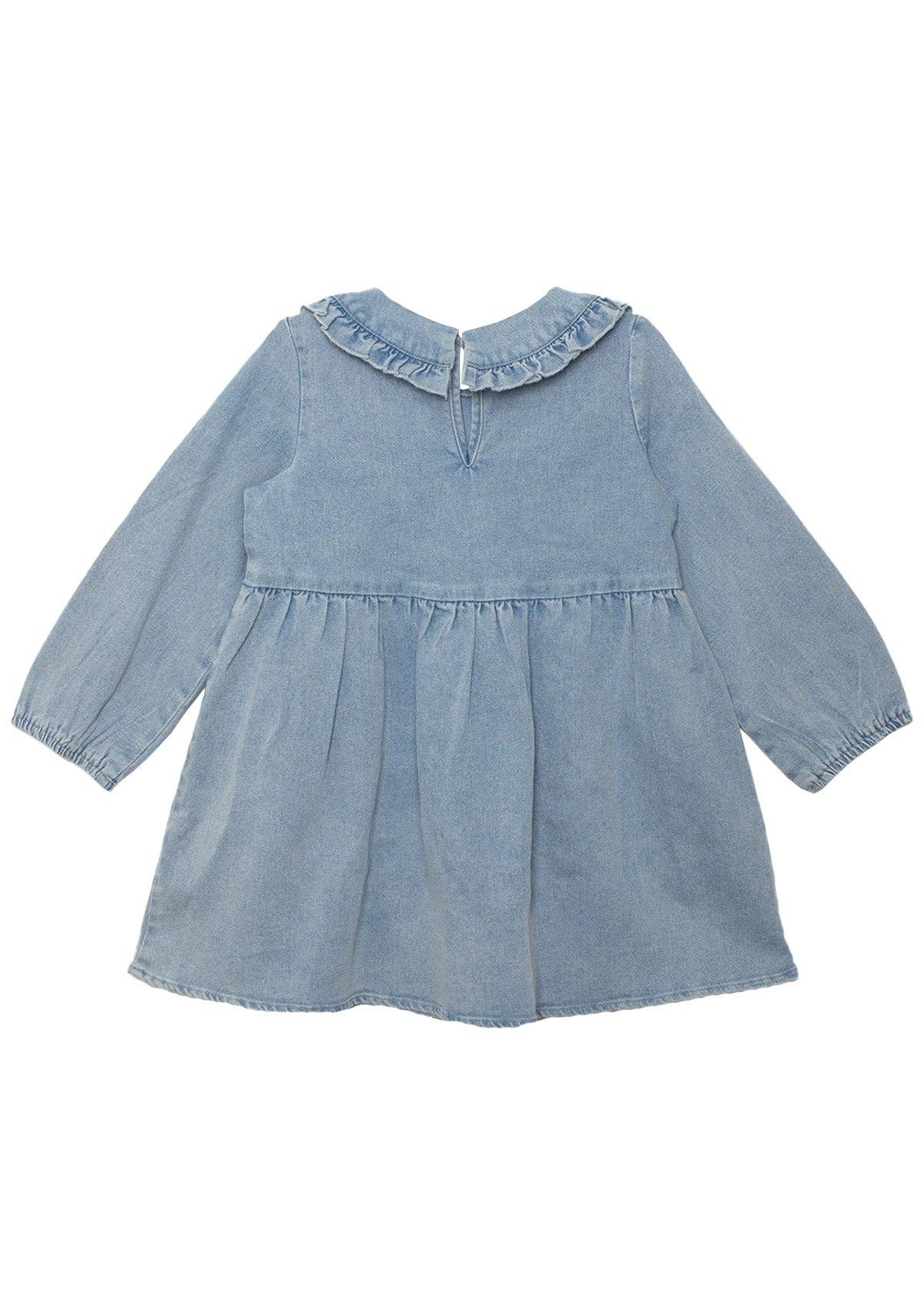 Girls Denim Days Long Sleeve Dress