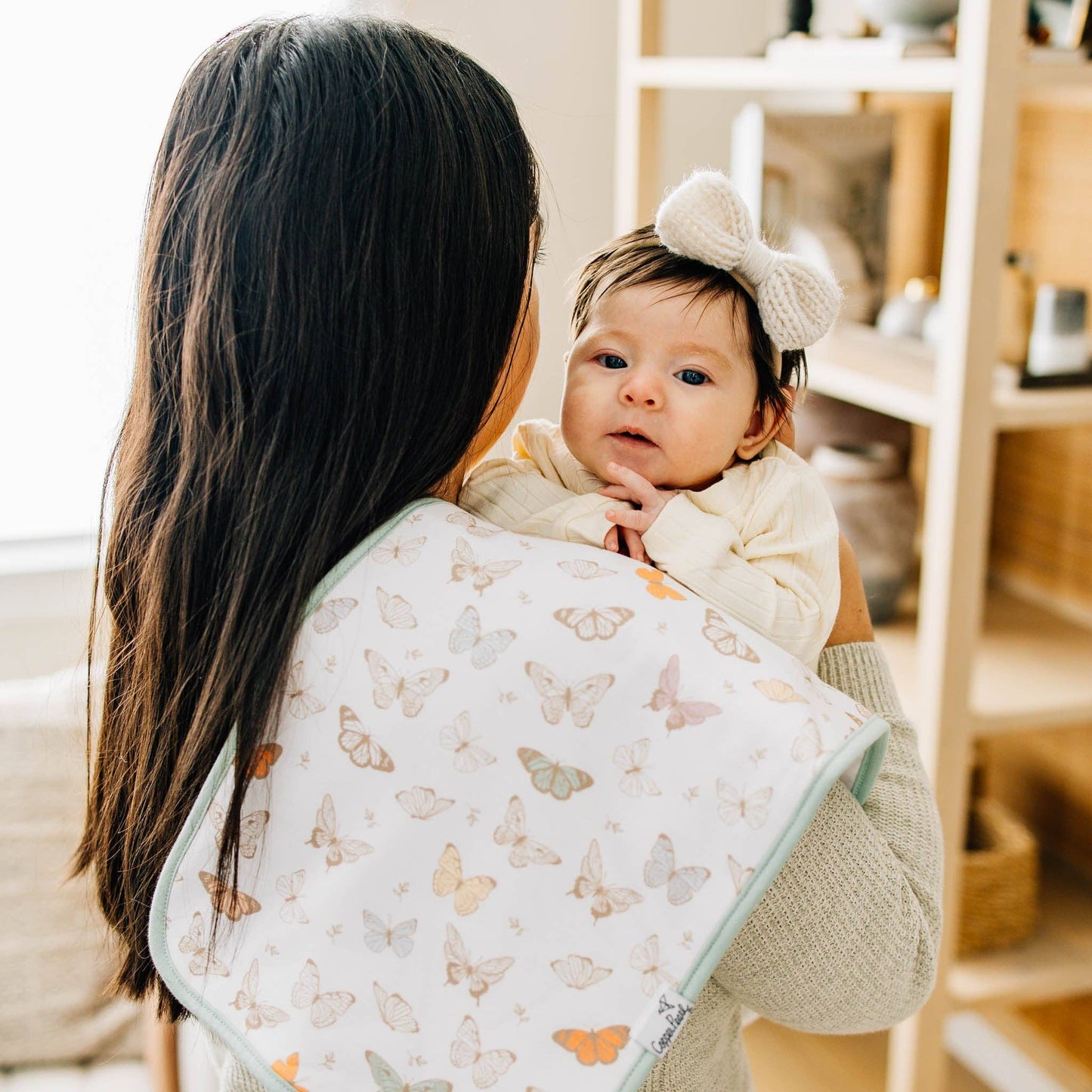 Copper Pearl | 3 Pack Premium Burp Cloths - Flora
