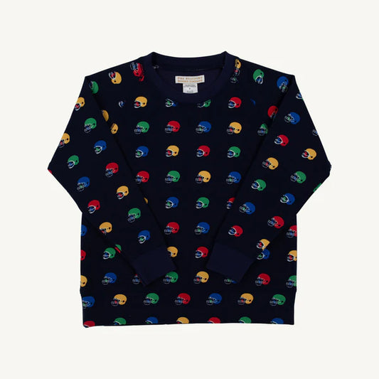 TBBC | Boys Cassidy Comfy Crewneck - Hut! with Nantucket Navy