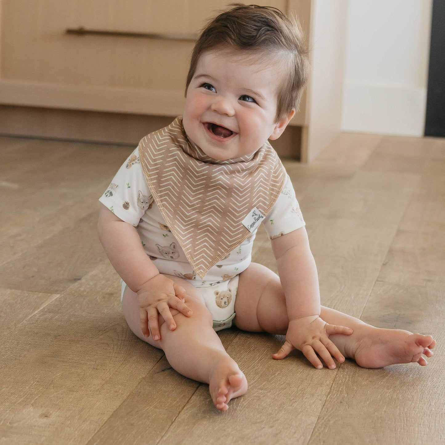 Copper Pearl | 4 Pack Baby Bandana Bibs - Wilder
