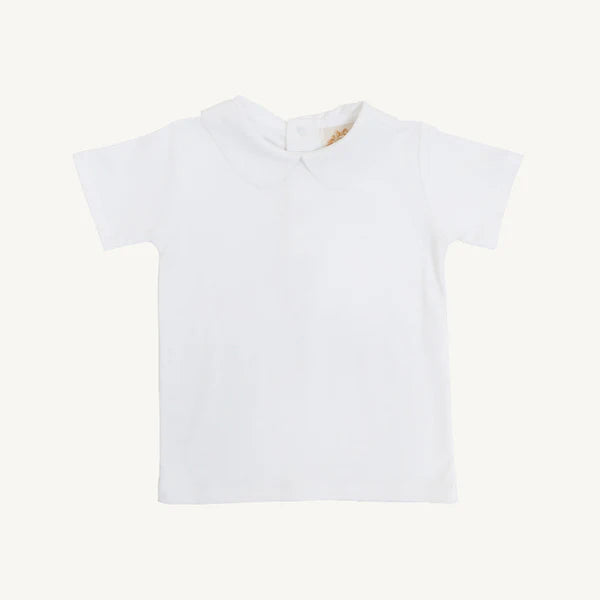 TBBC | Peter Pan Collar Shirt & Onesie - Worth Avenue White