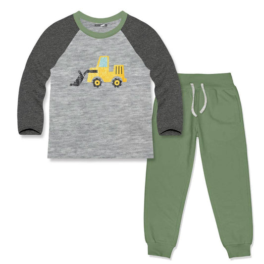 Gray & Loden Frost Construction Truck Tee &  French Terry Joggers