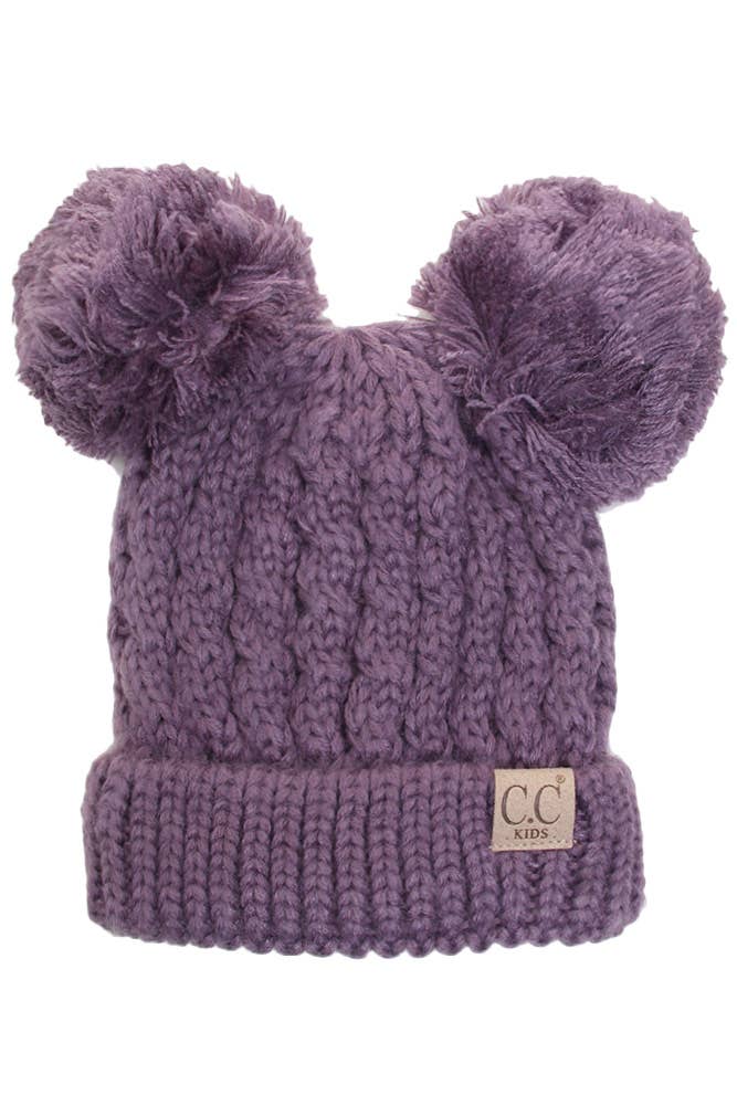 C.C Kids Double Pom Pom Beanie