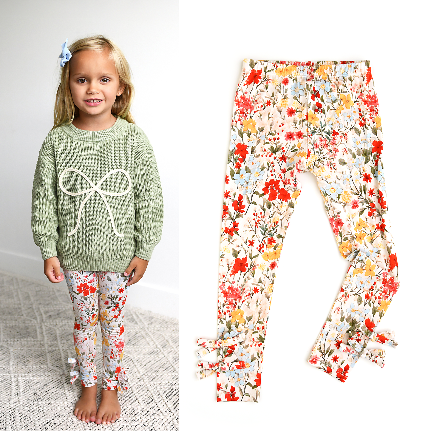 Lottie Bamboo Bow Leggings
