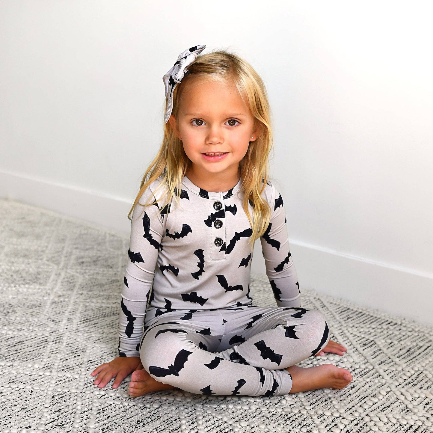 Vlad Gray Bats Two Piece Pajamas
