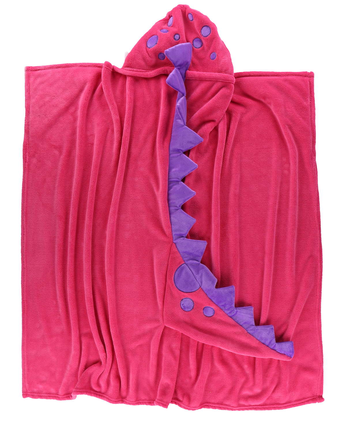 LazyOne | Wearable Hooded Fleece Blankets For Kids - Pink Dinosaur