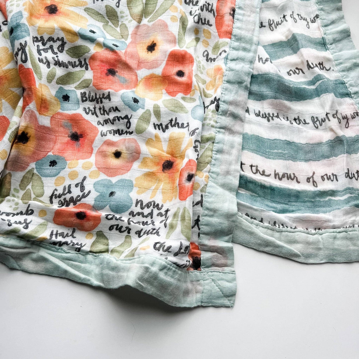 Luxury Double Sided Muslin Blanket - Watercolor