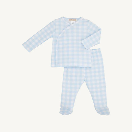 TBBC | Cameron Cross Front Set - Buckhead Blue Gingham