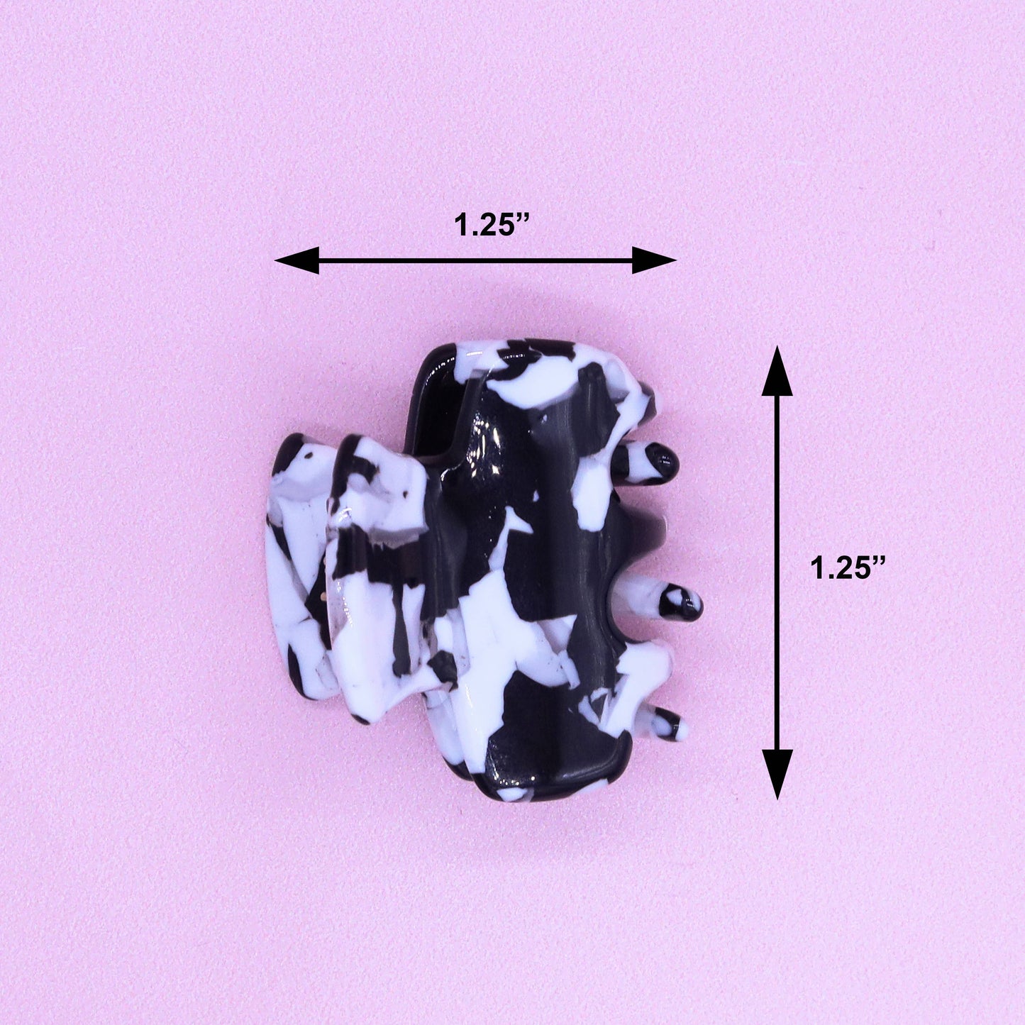 Small Tortoise Shell Hair Claw Clips - 2 Pack