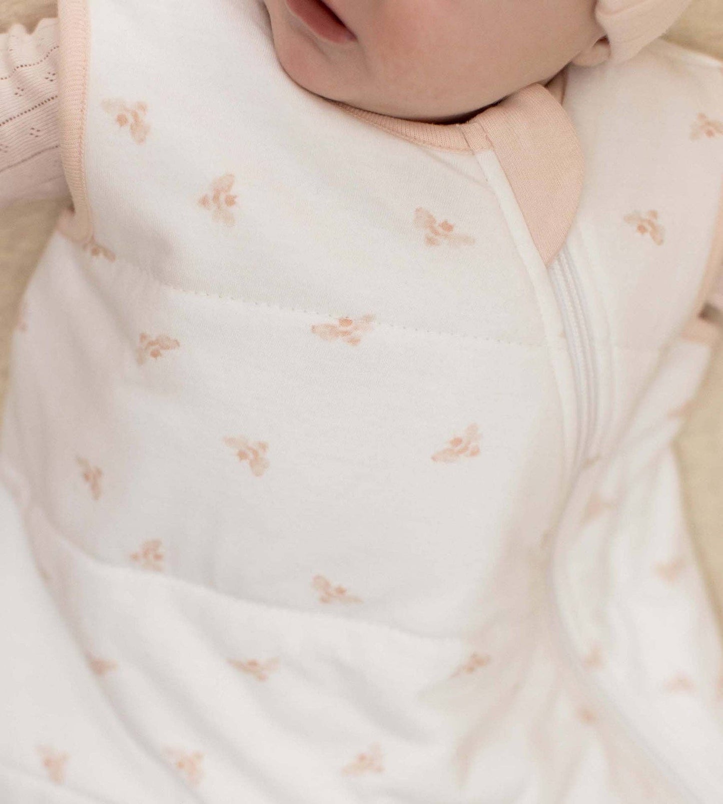 Burt's Bees Baby - Golden Bee Organic Warmer Beekeeper™ Wearable Baby Blanket - Ranunculus